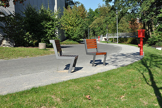 Chair Henne with timber seat base
