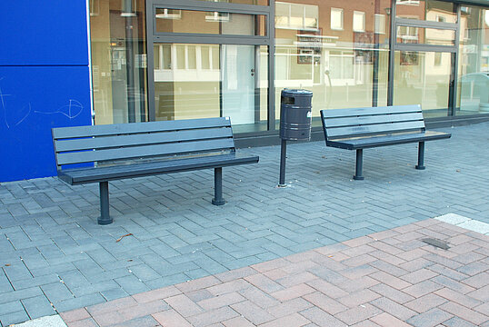 Banc Aurich ST avec assise en acier