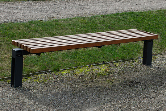 Hockerbank Scape I mit Holzauflage