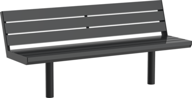 Sitzbank mit Stahlauflage Seat Aurich ST with steel seat base
