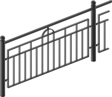 Guardrail with infill Bamberg