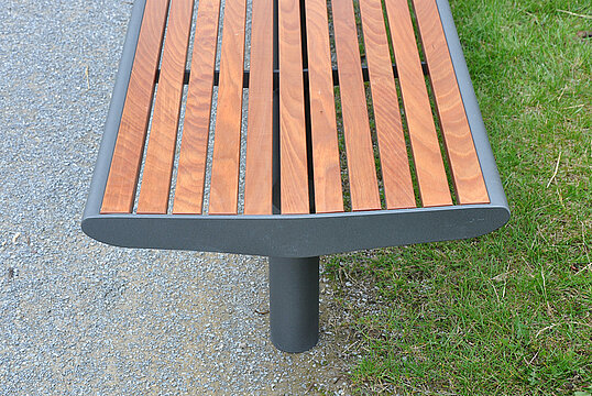 Bench Römö PAG with timber seat base