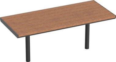 Tisch Tisch Aurich mit Holzauflage