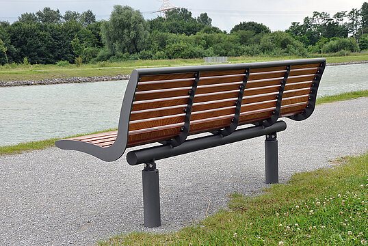 Sitzbank  Römö PAG mit Holzauflage