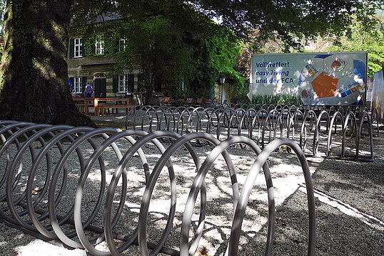 Support vélo en spirale