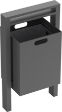  Abfallbehälter Serie 710 eckig