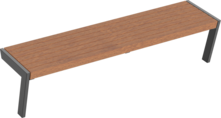  Bench Henne with timber seat base