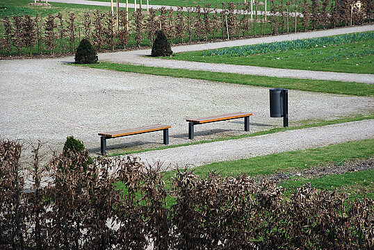 Banc Scape I avec assise en bois