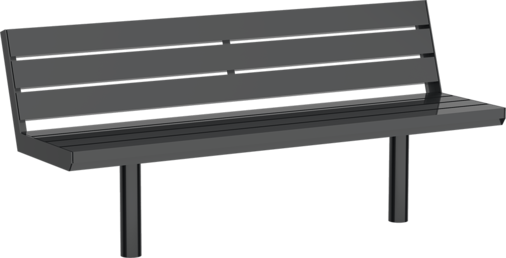 Banc Aurich ST avec assise en acier