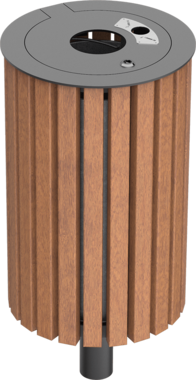 Abfallbehälter Abfallbehälter Serie 800 Holz