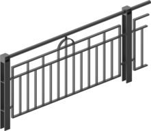  Guardrail with infill Scape