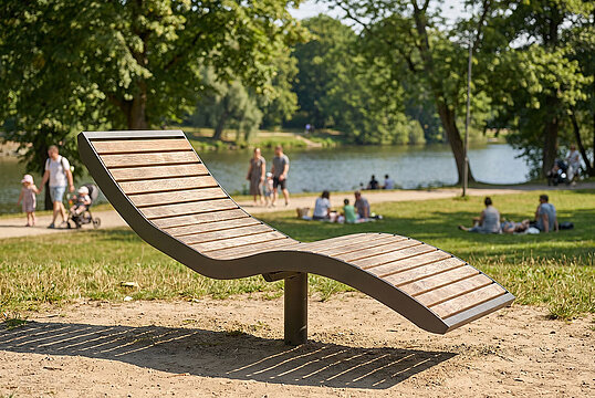 Liegebank Römö Holz