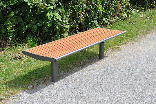 Bench Römö PAG with timber seat base