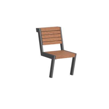 Sitzbank mit Holzauflage Chair Henne with timber seat base