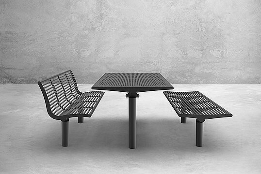 Ensemble table et bancs Römö