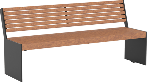 Sitzbank Göteborg mit Holzauflage
