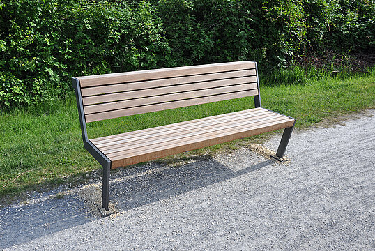 Sitzbank Henne SL mit Holzauflage