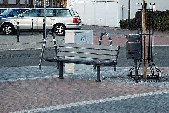 Banc Aurich ST avec assise en acier