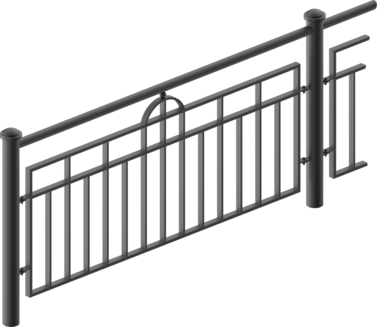 Guardrail with infill Bayern