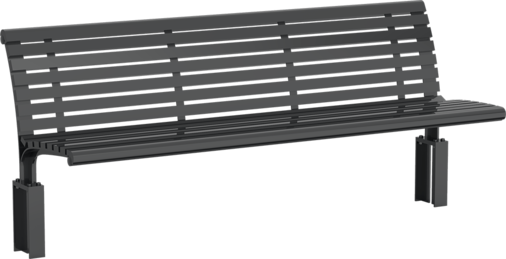 Banc Bremen ST avec assise en acier