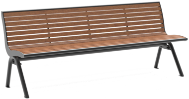 Sitzbank mit Holzauflage Sitzbank Fanö PAG mit Holzauflage
