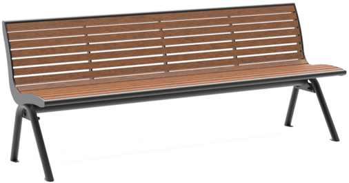 Sitzbank Fanö PAG mit Holzauflage