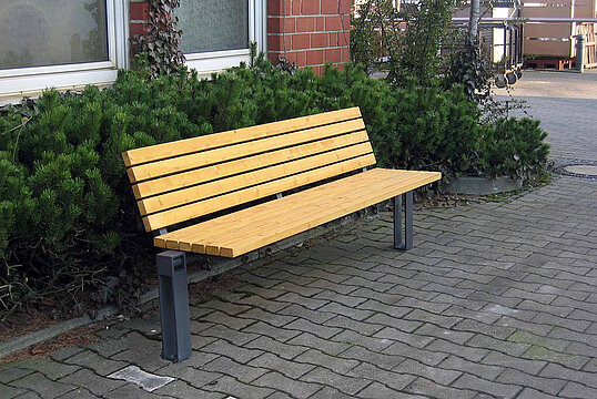 Sitzbank Scape I mit Holzauflage