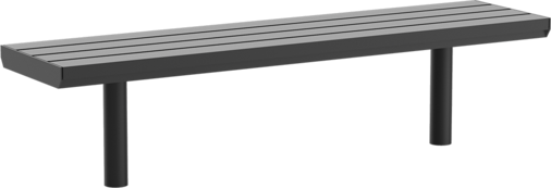 Bench Aurich ST with steel seat base