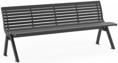 Sitzbank Fanö RE mit Stahlauflage