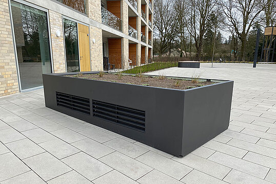 Lüftungshaube Airflow mit Pflanzdeckel und Entwässerung