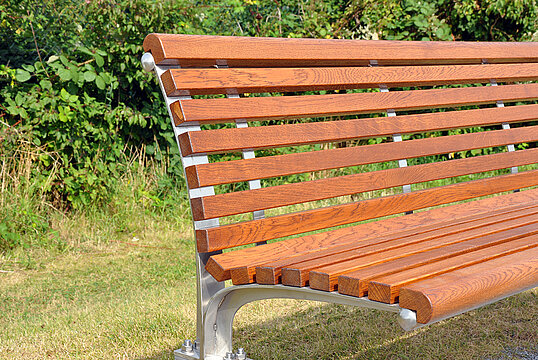 Sitzbank Bremen mit Holzauflage
