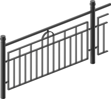Guardrail with infill Sauerland