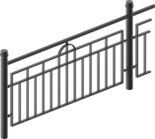  Guardrail with infill Sauerland