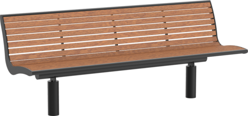 Sitzbank  Römö PAG mit Holzauflage