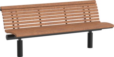 Sitzbank mit Holzauflage Seat Essen with timber seat base