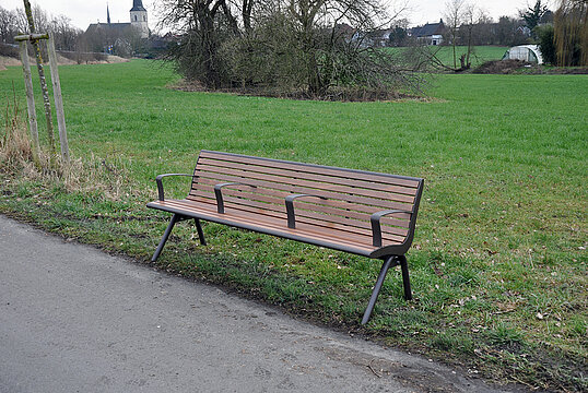 Sitzbank Fanö PAG mit Holzauflage