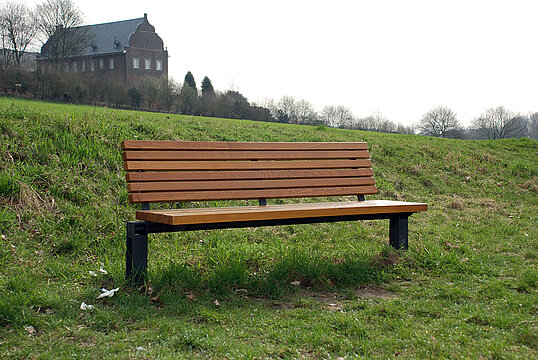 Banc Scape I avec assise en bois