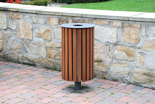 Abfallbehälter Serie 800 Holz
