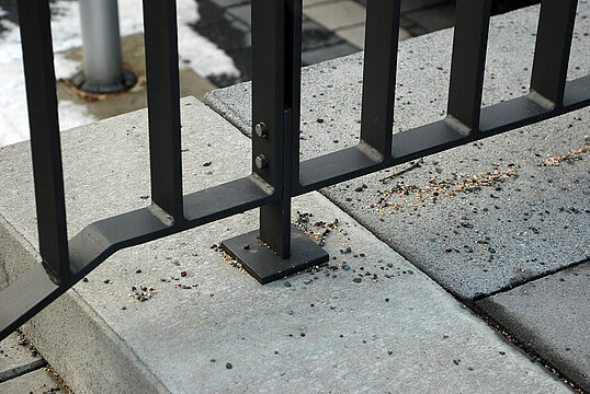 Guardrail with infill Mainz