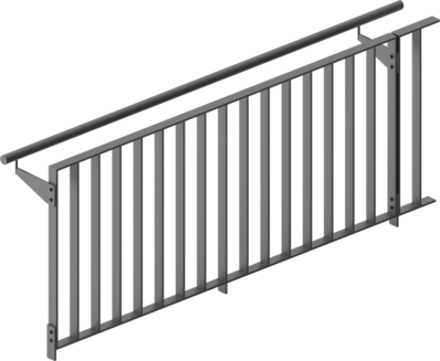 Guardrail with infill Mainz