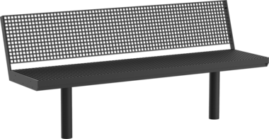 Sitzbank mit Stahlauflage Seat Aurich GB with steel seat base