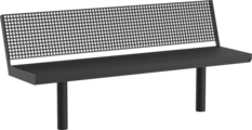 Seats with steel seat base