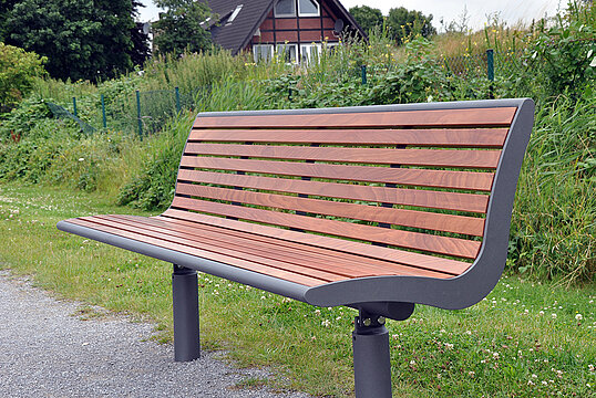 Sitzbank  Römö PAG mit Holzauflage