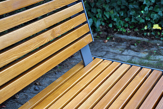Sitzbank Kalmar mit Holzauflage
