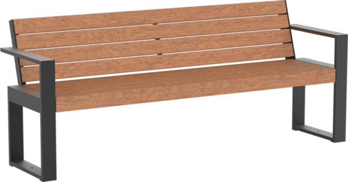 Seat Cubo with timber seat base