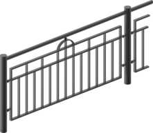  Guardrail with infill Kiel
