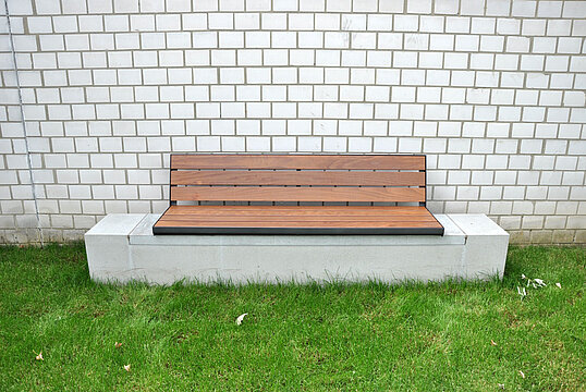 Wall top seating Aurich with backrest