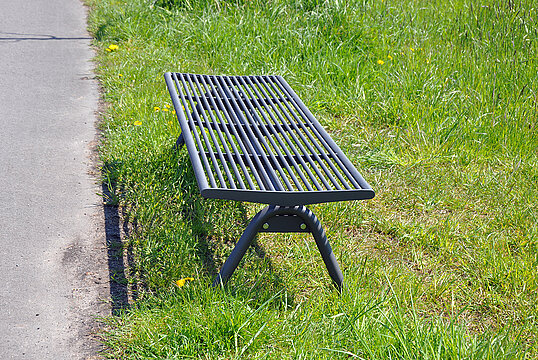 Hockerbank Fanö mit Stahlauflage