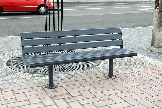 Banc Aurich ST avec assise en acier