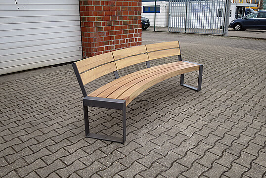 Sitzbank Espo mit Holzauflage